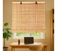 90x90cm Naturel Store Bambou,Store Occultant en Bambou,Stores À Rouleaux Romains,Rétro Rideaux Enrouleur en Bois,Filtrant La Lumière Respirant Anti-UV poussière pour Intérieur/Extérieur/Jardin