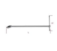 910/40-MANGO ARTICULADO MACHO 3/8" EN T