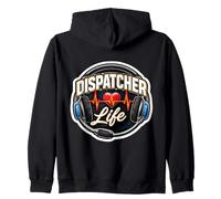 911 Emergency Dispatcher Life First Responder Heartbeat Fun Sweat à Capuche