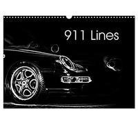 911 Lines (Wall Calendar 2026 DIN A3 landscape), CALVENDO 12 Month Wall Calendar: A German Sportscar in lines