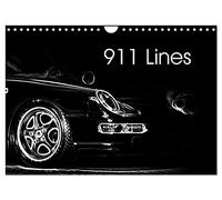 911 Lines (Wall Calendar 2026 DIN A4 landscape), CALVENDO 12 Month Wall Calendar: A German Sportscar in lines