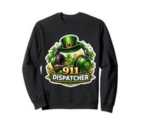 911 Répartiteur d'urgence Premier intervenant Jour de la Saint-Patrick Sweatshirt