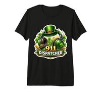 911 Répartiteur d'urgence Premier intervenant Jour de la Saint-Patrick T-Shirt Haut de Gamme