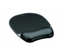 [9112101] Fellowes Repose-poignet avec tapis de souris Crystal Gel Noir