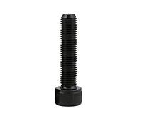 912 M6-M12 vis à tête cylindrique à six pans creux à filetage fin noir grade 12.9 boulons Allen en acier au carbone pas 0.75/1.0/1.25mm (Color : M12x1.25x100(1pcs))