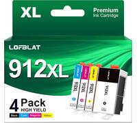 912Xl 912 Xl Compatible Pour Hp 912 Cartouche D'Encre Pour Hp Officejet Pro 8022 8024 8020 8023 Pour Officejet 8012 8010 8014 8015 8017 (Noir Cyan Magenta Jaune, 4 Pack)