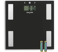 9150 Bk3r Balance Personelle Impédancemètre Numérique, Pèse Personne En Verre, Capacité Max. 180kg, Grande Précision, Mesure Poids Graisse Corporelle/Hydrique Et Imc, Facile À Lire, Noir