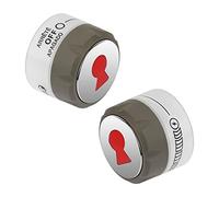 91538 Lot de 2 boutons de commande éclairés pour barbecues Weber Summit, compatibles avec E-470, E-670, S-460, S-470, S-660, S-670, etc.