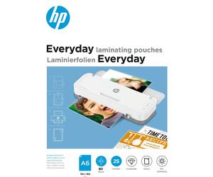 [9156] HP Paquet de 25 Everyday Pochettes de plastification A6 80 Micron Bril...