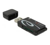 Delock Mini Lecteur de Carte USB 2.0 avec Fente SD et Micro SD.