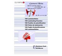 [9169] OLYMPIA Boîte de 100 Pochettes de Pastification 80 mic Format Carte de...