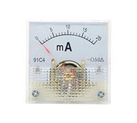 91C4- MA Type pointeur cc milliampèremètre 1mA 5mA 10mA 50mA 100mA 200mA 300mA 500mA plaque mécanique analogique ampèremètre de Table 1 pièces(50MA)
