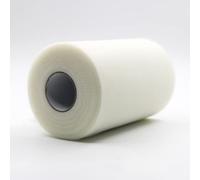 91m x 15cm ! Tissu de bobine de rouleau de tulle pour les décorations d'artisanat Tutu Mariages Costumes Jupes Fêtes Cadeau Bow baby shower, Beaucoup de couleurs disponibles. (Blanc Cassé)