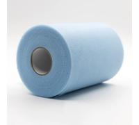 91m x 15cm ! Tissu de bobine de rouleau de tulle pour les décorations d'artisanat Tutu Mariages Costumes Jupes Fêtes Cadeau Bow baby shower, Beaucoup de couleurs disponibles. (Bleu Clair)