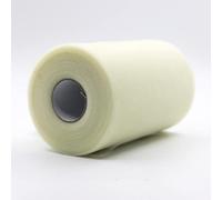 91m x 15cm ! Tissu de bobine de rouleau de tulle pour les décorations d'artisanat Tutu Mariages Costumes Jupes Fêtes Cadeau Bow baby shower, Beaucoup de couleurs disponibles. (Ivoire)