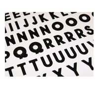 92 Stickers Alphabet Chiffres Noir