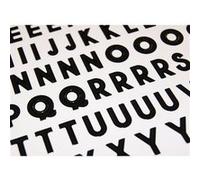92 Stickers Alphabet Chiffres Noir
