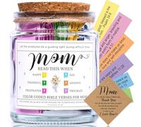 92 versets bibliques à code couleur dans un pot, pot de verset de la Bible pour mère, cadeaux chrétiens pour femme, verset biblique quotidien, cadeaux de Dieu pour la fête des mères
