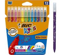 [9202932-2] BIC Lot de 2 Etuis de 12 feutres KIDS COULEUR pointe moyenne