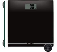 9205 Bk3R Grand Affichage Pèse Personne Numérique,Balance Personnelle Électronique Précise,Écran Facile À Lire,Plateau En Verre Ultra Slim,Capacité Max 180Kg,Mesures En Kg/St/Lbs,Noir