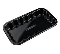 9208 FM Professional Petit plat à four, plat à four, plat de cuisson four, plat à barbecue, plat barbecue, accessoire barbecue, plat gril pour fromage, Acier émaillé, 21 x 12 cm