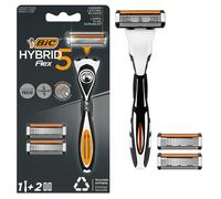 [921385] BIC Kit 1 manche + 2 recharges HYBRID Flex 5 Rasoir système Homme - ...