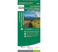 IGN Carte Les Chemins de Saint-Jacques de Compostelle 1:1 000 000