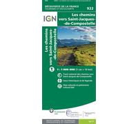 IGN Carte Les Chemins de Saint-Jacques de Compostelle 1:1 000 000
