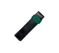 923722 ETUI EN CUIR POUR 2 STYLOS NOIR / VERT