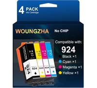 924 Cartouche D'Encre Sans Puce Compatible Avec Hp Officejet Pro 8120 Officejet Pro 8122E 8124E 8125E 8132E 8134E 8135E[ENC943663]