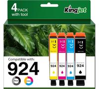 924 Cartouches d'encre pour HP 924 Cartouches compatibles avec HP OfficeJet 8120e 8122e 8124e 8125e pour OfficeJet Pro 8130e 8132e 8134e 8138e 8139e (Pas avec)