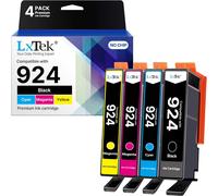 924 Cartouches D'Encre Pour Hp 924 Cartouches Compatibles Pour Hp Officejet 8120E 8122E 8124E 8125E Pour Officejet Pro 8130E 8132E 8134E 8138E 8139E (Pas Avec Puce, 4 Pack)