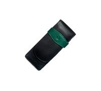 924092 ETUI EN CUIR POUR 3 STYLOS NOIR / VERT
