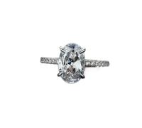 925 argent sterling 8 * 12 mm OVAL SPILIGHING DIAMOND MINEDS DIAMENT POUR LES FEMMES MIELS