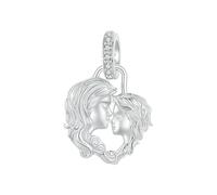 925 Argent Sterling Amour Charme J'Aime Maman Coeur Pendentif Perles Ajuster Bricolage Bracelet Collier Bijoux