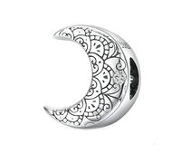 925 Argent Sterling Vintage Creux Charmes Perle Diamant Coupe Pendentif Pour Les Femmes Ajuster Bracelet Original Collier Bijoux De Fabrication