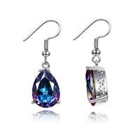 925 Boucles d'oreilles pour femmes 10x14 mm d'eau Topaz Gemone Gemone Mariage d'oreilles avec des cadeaux de bijoux de mode Stones fabriqués en Chine