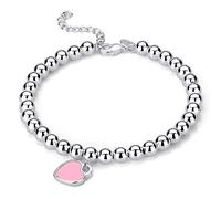 925 Charms Bracelet Émail Perles PENDANT CARIE