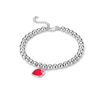 925 Charms Bracelet Émail Perles PENDANT CARIE