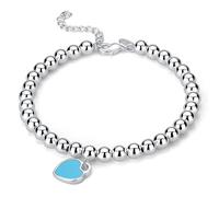 925 Charms Bracelet Émail Perles PENDANT CARIE
