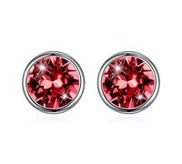 925 cristaux de boucles d'oreilles rondes pour femmes accessoires de bijoux fins cadeaux en Chine
