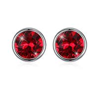 925 cristaux de boucles d'oreilles rondes pour femmes accessoires de bijoux fins cadeaux en Chine