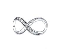 925 En Argent Sterling Charmes De Cœur Perles Fit Femmes Bracelet Bricolage Collier Bijoux Pendentif