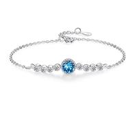 925 Ladies Sea Heart Crystal Jewelry Accessories Handmade Jewelry Perfect Wife and Girl Birthday