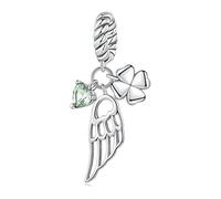 925 Perles de sterling charms Butterfly Heart Star Flower Crystal perles de forme mélangée Perles en vrac pendentifs cristallins pour bracelets