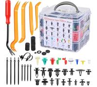 925 Pièces Clips Fixation Voiture Universelles avec Outil Démontage & Serre Câbles, 26 Tailles Kit Agrafe Protection Rivet Plastique, Attaches Garniture Voitures pour Panneaux Auto, Portes Pare-Chocs