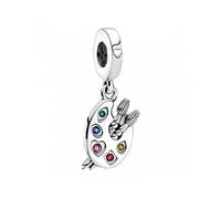 925 Silver Dangle for Artists Palette Bracelet - Perfect Accessory for Women Musicians Compatible with Pandora