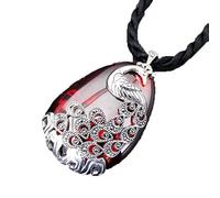 925 Silver Garnet Pendant Women's Collier