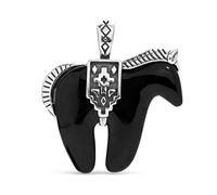 925 Silver Gemstone Spirit Horse Enhancer Choice of 2 colors