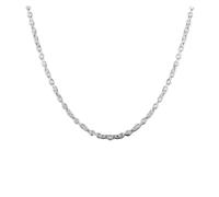 925 silver round chain ladies' necklace, 45-60 cm, party wedding jewelry, Christmas gift pendant, One Size, 22 inches 55 cm, agate